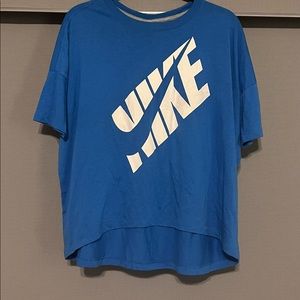 Blue Nike crop top